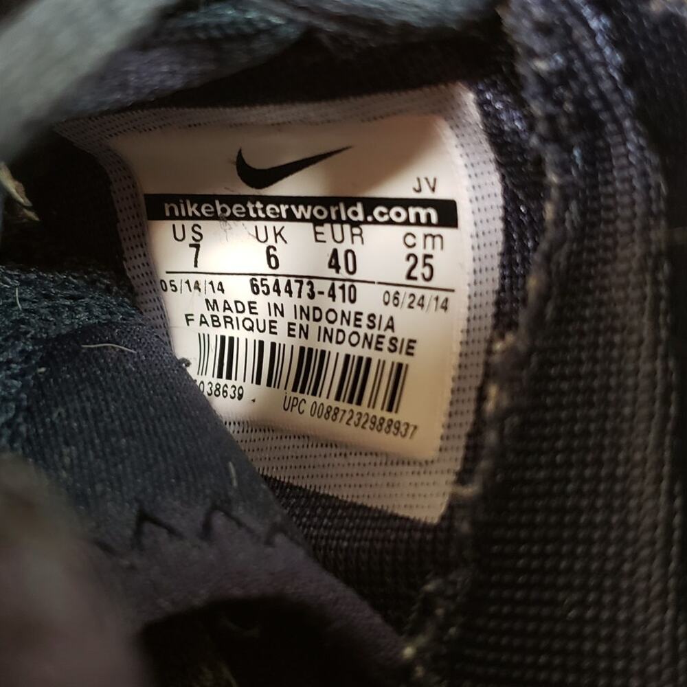 Nike Men's Size 7 Kaishi Athletic Sneakers Blue White Casual Sporty Running‎ Gym - Picture 8 of 8